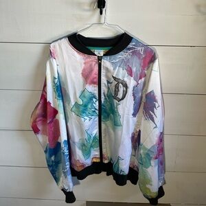 Disney Watercolor Print Bomber Jacket